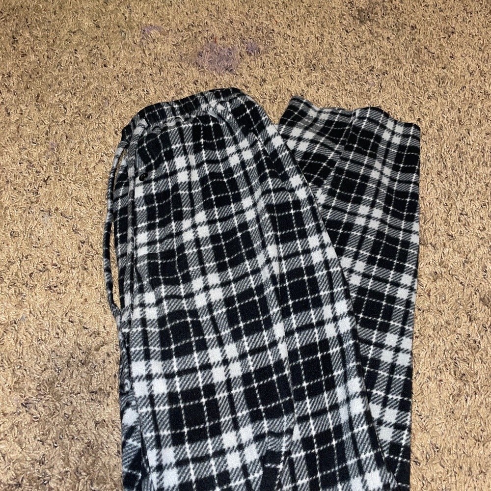 black and grey pajama pants! perfect condition